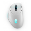 Dell Alienware 620M/Herná/Optická/Pre pravákov/26 000 DPI/Drôtová+bezdrôtová/Biela 545-BBFC