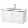 Duravit Brioso Umývadlová skrinka Compact, 44x82x39 cm, 1 zásuvka, lesklá biela BR401102222