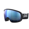 Lyžiarske okuliare POC Fovea Uranium Black/Partly Sunny Blue Čierna Veľký rám