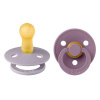 BIBS Colour Fossil Grey/Mauve cumlík z prírodného kaučuku 2ks, veľkosť 1