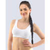 GINA dámské top podprsenkový se širokými ramínky, bez kostice, bezešvé, jednobarevné Bamboo PureLine 07011P - bílá M/L, vel. M/L, Bílá