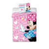 Detské obliečky do postieľky 100x135 MINNIE ružová