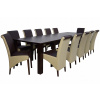 Nastavenie TABUĽKY 100x200/440 + 12 STOLIČKY orech ECO