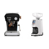 Ascaso Dream PID, Dark Black + Eureka Atom 60, white