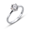 Strieborný prsteň s krištáľom Swarovski Oliver Weber Brilliance Large 63222 58 mm