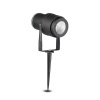 Záhradné LED zapichovacie svietidlo 12W, Zelená, 720lm, IP65, čierne VT-857 (V-TAC)