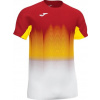 Joma Tréningové tričko ELITE VII T-SHIRT RED-WHITE-YELLOW S/S Veľkosť: M