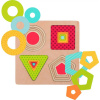 Goki 57705 Viacvrstvové puzzle Geometrické tvary