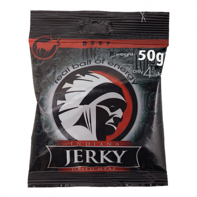 Indiana Jerky - sušené hovädzie mäso 50g Classic