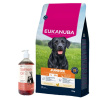 EUKANUBA Junior Large 15kg & Lab-v Lososový olej 1000 ml