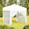 Skladací párty stan so stenami, biely, 2x2 m