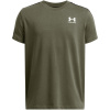 Under Armour Taped Short Sleeve Tee Juniors Marine/White 7-8 rokov