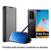 Otváracie Púzdro Luxria Clear View pre Huawei - Čierne pre Huawei: P40 Pro