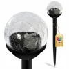 Solárna záhradná LED lampa – RGB guľa, 34 cm, IP44, so súmrakovým senzorom