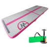 Airtrack MASTER nafukovací žíněnka 300 x 100 x 10 cm - šedá - růžová
