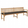 Záhradná lavica, lavička - Vidaxl Garden Lavic s taupe vankúšom, 240 cm, li (Vidaxl Garden Lavic s taupe vankúšom, 240 cm, li)