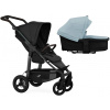 TFK Mono4 2v1 Black Combi carrycot + Seat unit Nenafukovacie kolesá (s výplňou) Hlboká vanička Blue Dual Color