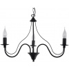 Sollux Lighting Minerwa závesné svietidlo 3x40 W čierna SL.0217