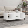 zahrada-XL Konferenčný stolík biely 102x50x40 cm kompozitné drevo 829300