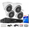 Sada na monitorovanie 5MPx IP Hikvision 4 kamery PoE