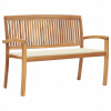 Lavica s operadlom, drevo 128 x 57,5 cm