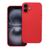 Obal na mobil iPhone 16 Plus - SOFT silikon Farba: červená