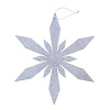 DECOLED Vianočná ozdoba snehová vločka III, priemer 80 cm, strieborná, preglejka, vonkajšia