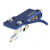 ORTOFON DJ OM Scratch white on blue headshell