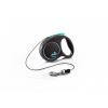 Flexi.de Vodítko Flexi Black Design XS 3m (max 8kg) lanko modré