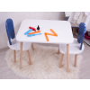 Kid's Table Set Bunny Two Chair Set - Blue, White