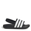 adidas Adilette Estrap Slides Kids Black/White C13 (31.5)