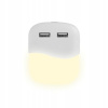 Nástenné svietidlo V-tac VT-84 biele s integrovaným LED zdrojom 0,4 W