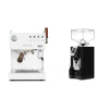 Ascaso Steel DUO PID PLUS, White&Wood + Eureka Mignon Bravo, CR black