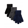 Detské Vlnené Rukavice Mikk-Line Magic 3-Pack – Blue Nights Veľkosť: 8-16 rokov