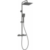 Shower head with thermostatic shower faucet