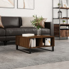 zahrada-XL Konferenčný stolík hnedý dub 60x60x30 cm kompozitné drevo 827051