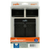 Set Jupio 2x DMW-BLF19E 1860mAh + USB duálna nabíjačka - Jupio CPA1003 nabíjačka - neoriginálne