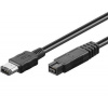 PremiumCord FireWire 800 kábel, 1,8 m, 9pin-6pin kfib96-2
