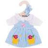 Bigjigs Toys Pruhované šaty pre bábiku 28 cm Modré