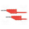 Měřicí šňůra 70VDC 33VAC 10A banánek 2mm,z obou stran