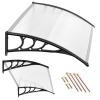 Strieška na dvere 120x80 cm Polykarbonátový strešný kryt ModernHome