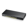 Zyxel GS1915-8EP 8-portový gigabitový webový inteligentný PoE switch, 8x gigabitový RJ45, bez ventilátora, 60W PoE rozp GS1915-8EP-EU0101F