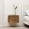vidaXL Nočný stolík dymový dub 40x30x30 cm spracované drevo