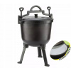 Kotlík na guláš - Caulted Cauldron 10l Emamelled Kinghoff KH-2243 (Caulted Cauldron 10l Emamelled Kinghoff KH-2243)