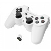 Herný ovládač Esperanza EGG108W, čiernobiely, RF gamepad, analógový/digitálny, pre PC, Playstation 3