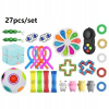 Štýl 27 kusov 150 štýlov Top Fidget Toys Pack anti (Štýl 27 kusov 150 štýlov Top Fidget Toys Pack anti)