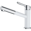 Franke FC 3055 ORBIT S vyťahovacou koncovkou Chrom/Fragranit Biely ľad