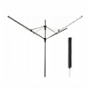 Záhradný sušiak na prádlo - Terrace System Runafters 109cm Stal 2pcs Palisande (Okenice terasový systém 109cm oceľ, 2 ks, palisander)