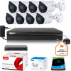 DAHUA IP monitorovacia súprava 8 8Mpx dome kamier so 16kanálovým DVR