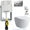 GEBERIT KOMBIFIXBasic vr. matného tlačidla DELTA 25 + WC LAUFEN PRO RIMLESS + SEDADLO 110.100.00.1 21MA LP1